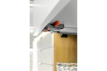 Schiebeboden-Montageführung mit Dämpfung 0SHX-18 3D 450 mm