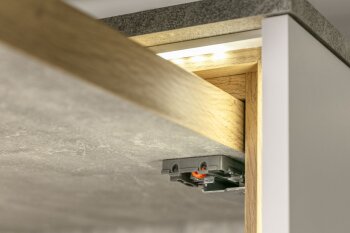 Schiebeboden-Montageführung mit Dämpfung 0SHX-18 3D 550 mm