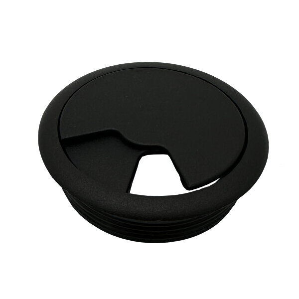 Kunststoff-Kabeldurchführung, Durchmesser 60 mm, schwarz
