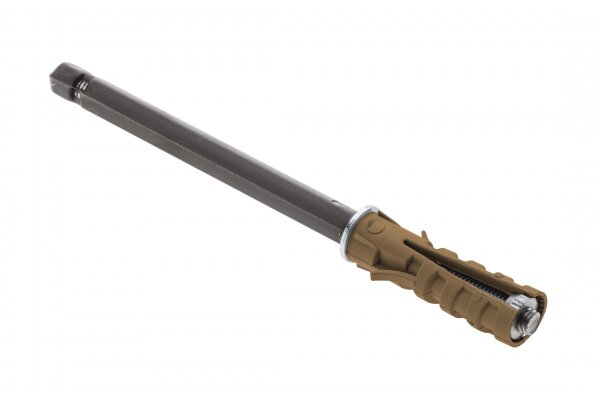 Regalbodenträger CLEAR, Durchmesser 10 mm, Länge 145 mm, braun