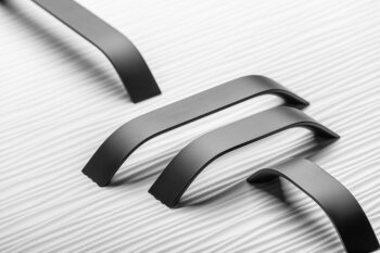 Möbelgriff UA-337B, Bohrlochabstand 256 mm, Aluminium schwarz eloxiert