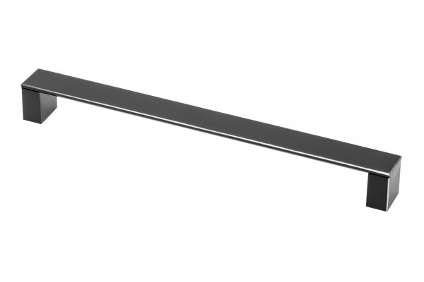 Möbelgriff ARES, Bohrlochabstand 256 mm, Aluminium, Oberfläche: schwarz eloxiert