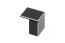 Möbelknopf ARES, Länge 30 mm, Aluminium, Oberfläche: schwarz eloxiert