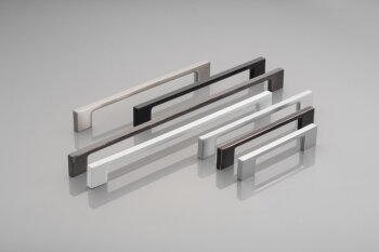 Möbelgriff UZ-819, Bohrlochabstand 128 mm, Zamak, Oberfläche: Schwarzchrom