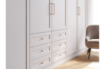 Griff NORD, Bohrlochabstand 160 mm, gold gebürstet