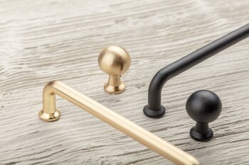 Griff NORD, Bohrlochabstand 160 mm, gold gebürstet