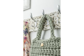 Kleiderhaken K24-A0, groß, Oberfläche: Chrom matt