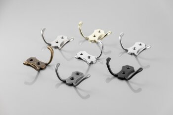 Kleiderhaken K24-B0, klein, Oberfläche: Nickel matt