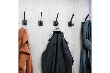 Wandhaken schwarz matt