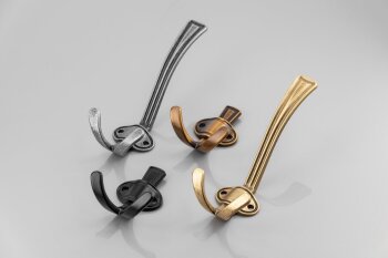 Kleiderhaken Coruna groß, Oberfläche: schwarz matt