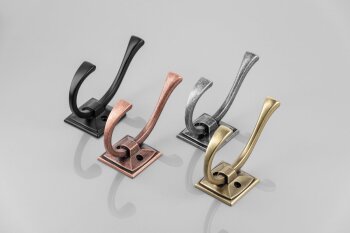 Kleiderhaken Madryt, Oberfläche: schwarz matt