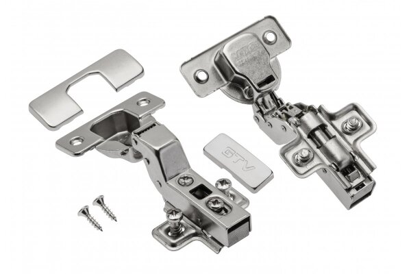 Topfband 35 mm ECHC Innenanschlag Softclose mit Holzschrauben, Euroschrauben