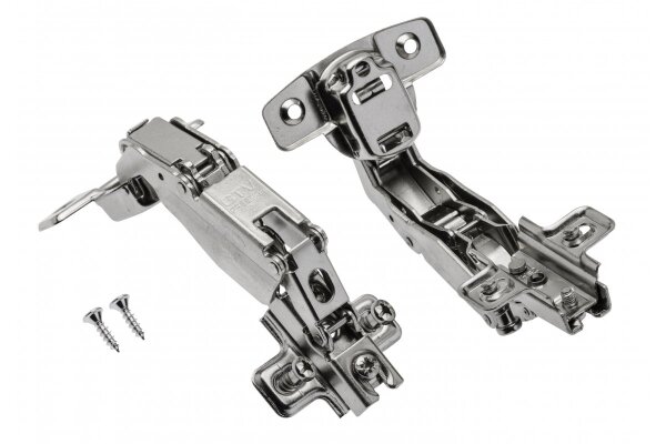 Topfband 35 mm KT 165° Weitwinkelscharnier H=2 mit Euroschrauben