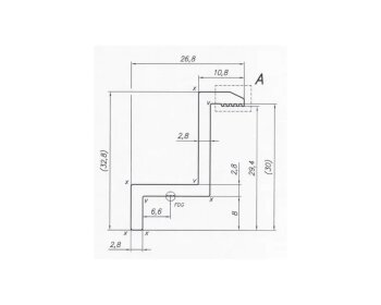 Endklemme Aluminium M8 Loch 30 mm silber