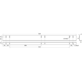 1 Paar Montagewinkel für Schwerlastauszüge 70cm