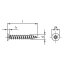 Scharnierbandschrauben Edelstahl V4A 3,0x12 mm 1 Stk.