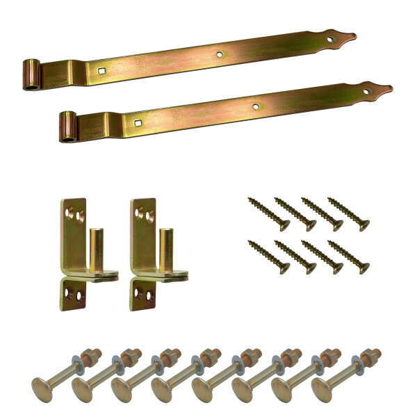 Ladenband gekröpft Set galvanisiert 400x30x3 mm