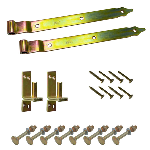 Ladenband gekröpft Set galvanisiert 400x35x4 mm