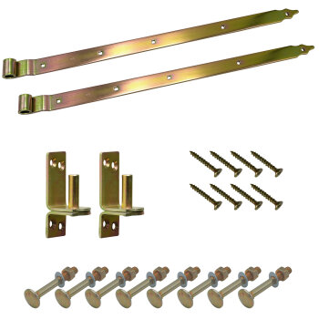 Ladenband gekröpft Set galvanisiert 800x40x5 mm