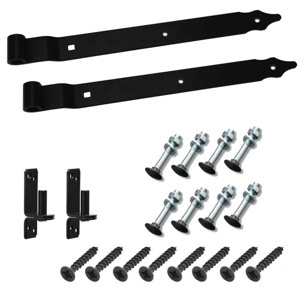 Ladenband gekröpft Set schwarz 400x30x3 mm