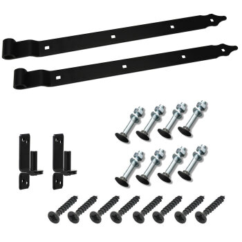 Ladenband gekröpft Set schwarz 600x35x4 mm