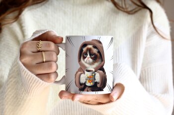 Motivtasse Katze Tasse Kaffee "NEIN!", 325 ml