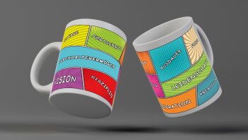 Motivtasse Tasse Kaffee  "Motivation", 325 ml