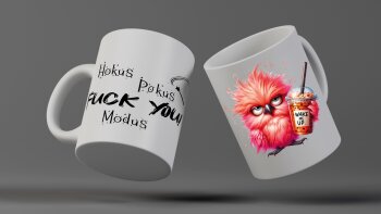 Motivtasse Vogel Tasse Kaffee "Hokus Pokus...",...