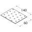 Lochplatte 140x60x2,0mm PP5