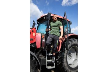 T-shirt VILS dunkelgrün 3XL