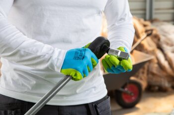 Latexbeschichtete Handschuhe ULLER blau/grün (1 Paar) Gr. 9