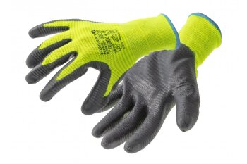 Nitrilbeschichtete Schutzhandschuhe VECHTE grün/grau (12 Paar) 11