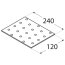 Lochplatte 240x120x2,0mm PP19