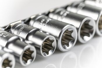 TX-Steckschlüsselsatz 9-teilig, 1/2" Größe E10-E24, CrV