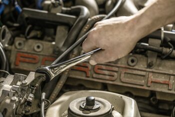 Halb-Gabelschlüssel mit Ratsche 19 mm