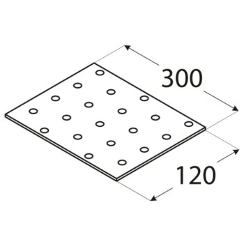 Lochplatte 300x120x2,0mm PP21