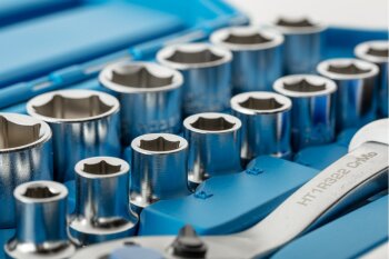 Werkzeugsatz 89-teilig, zweifarbiger Koffer