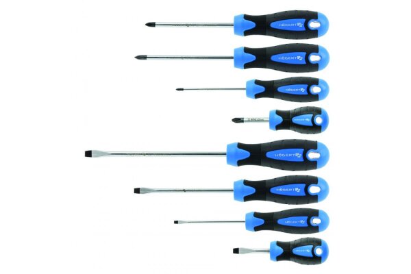 Schraubendreher-Satz 8-teilig, Stahl S2