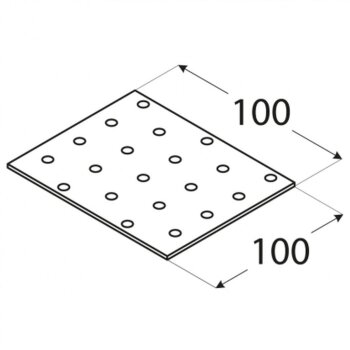 Lochplatte 100x100x2,0mm PP35