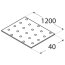 Lochplatte 40x1200x2,0mm PP91