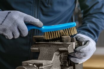 Drahtbürste, vier Reihen, Draht aus Messing