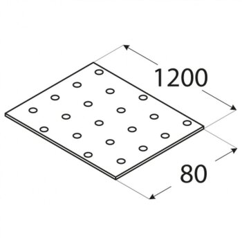 Lochplatte 80x1200x2,0mm PP93