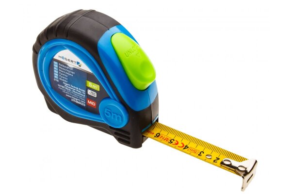 Bandmaß 5 m x 19 mm, Zulassung nach MID, Nylonbeschichtung, selflock