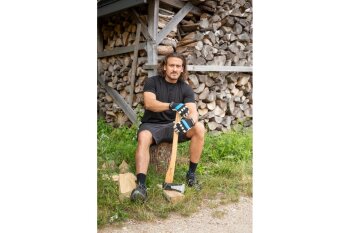 Spaltaxt 600-2000 g mit Holzgriff