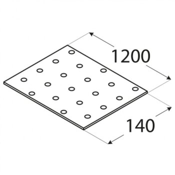 Lochplatte 140x1200x2,0mm PP96