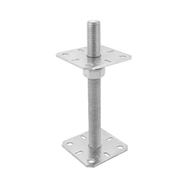 Pfostenträger höhenverstellbar aufschraubbar 100x250 mm silber PSR100 M24