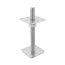 Pfostenträger höhenverstellbar aufschraubbar 100x250 mm silber PSR100 M24