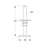 Pfostenträger höhenverstellbar aufschraubbar 100x250 mm silber PSR100 M24