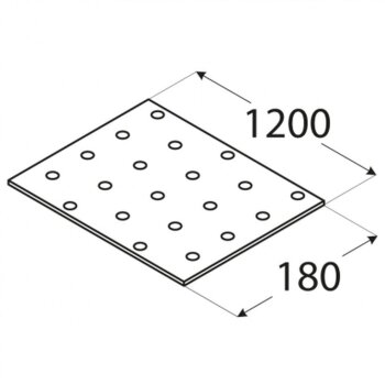 Lochplatte 180x1200x2,0mm PP98