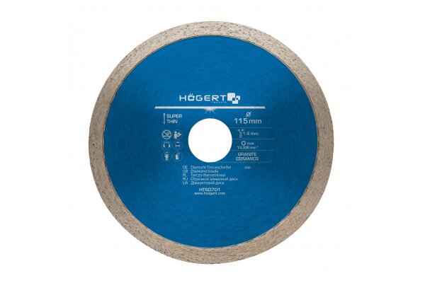 Diamanttrennscheibenunsegmentiert 115-230 mm